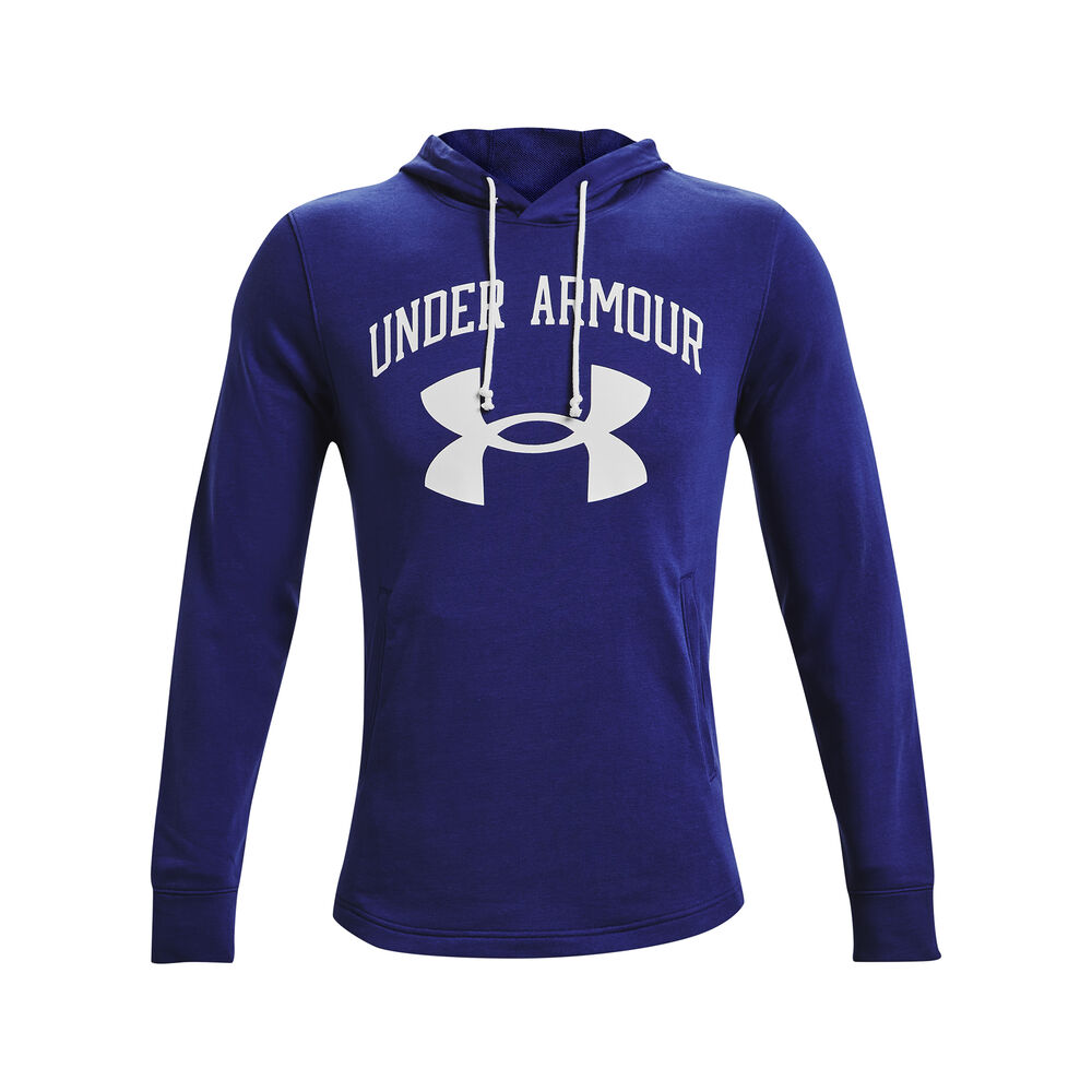 Under Armour Rival Terry Big Logo Sweat à Capuche Hommes - Bleu , Blanc