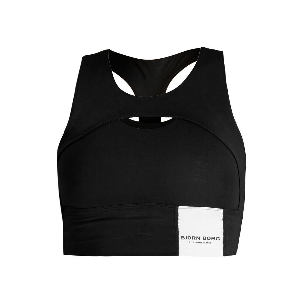 Björn Borg STHLM Overlap Crop Débardeur Tank Top Femmes - Noir , Blanc
