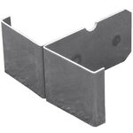 Équipement court de tennis Tegra Tegra Ancrage Au Sol Remplacement-Argent