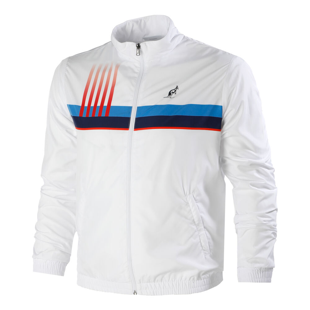Australian Printed Stripes Veste De Survêtement Hommes - Blanc , Multicouleur