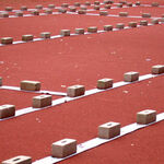 &Eacute;quipement court de tennis Tegra Tegra Protection De Lignes-Multicouleur