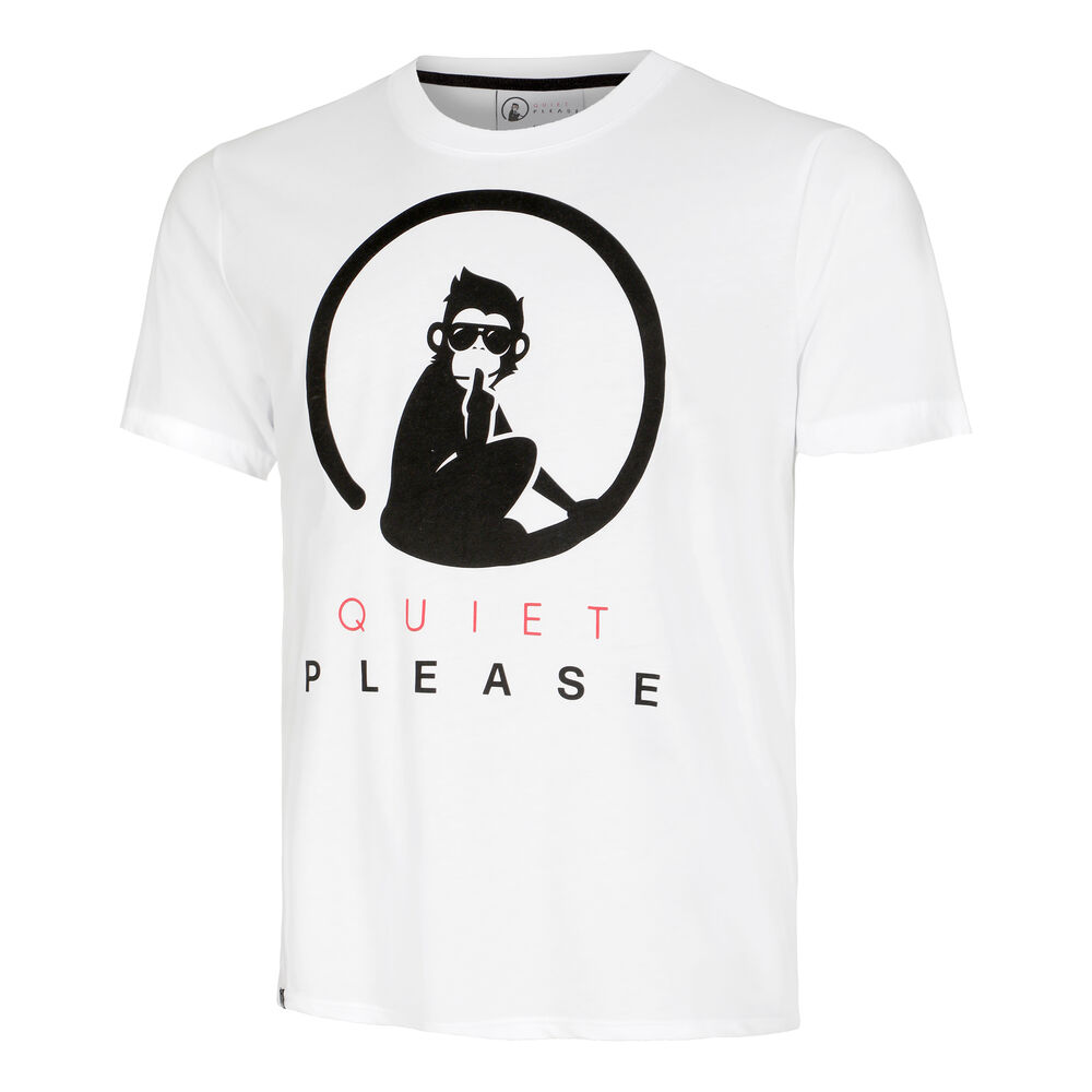 Quiet Please Advantage Logo T-shirt Hommes - Blanc , Noir