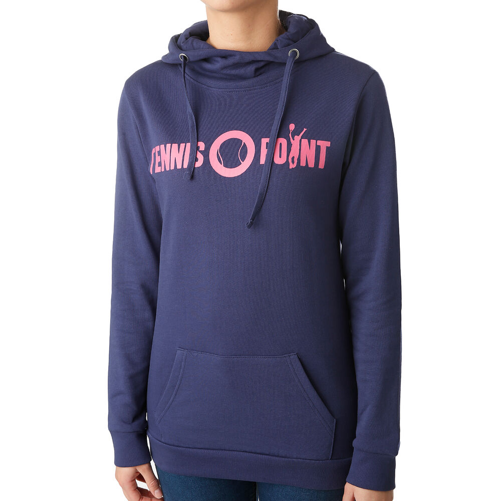 Tennis-Point Basic Sweat à Capuche Femmes - Bleu Foncé , Pink