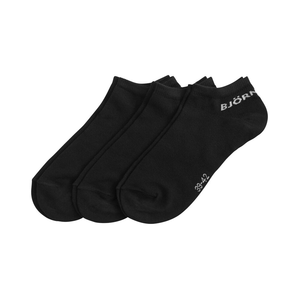 Björn Borg Solid Essential Step Chaussettes De Sport - Noir , Blanc