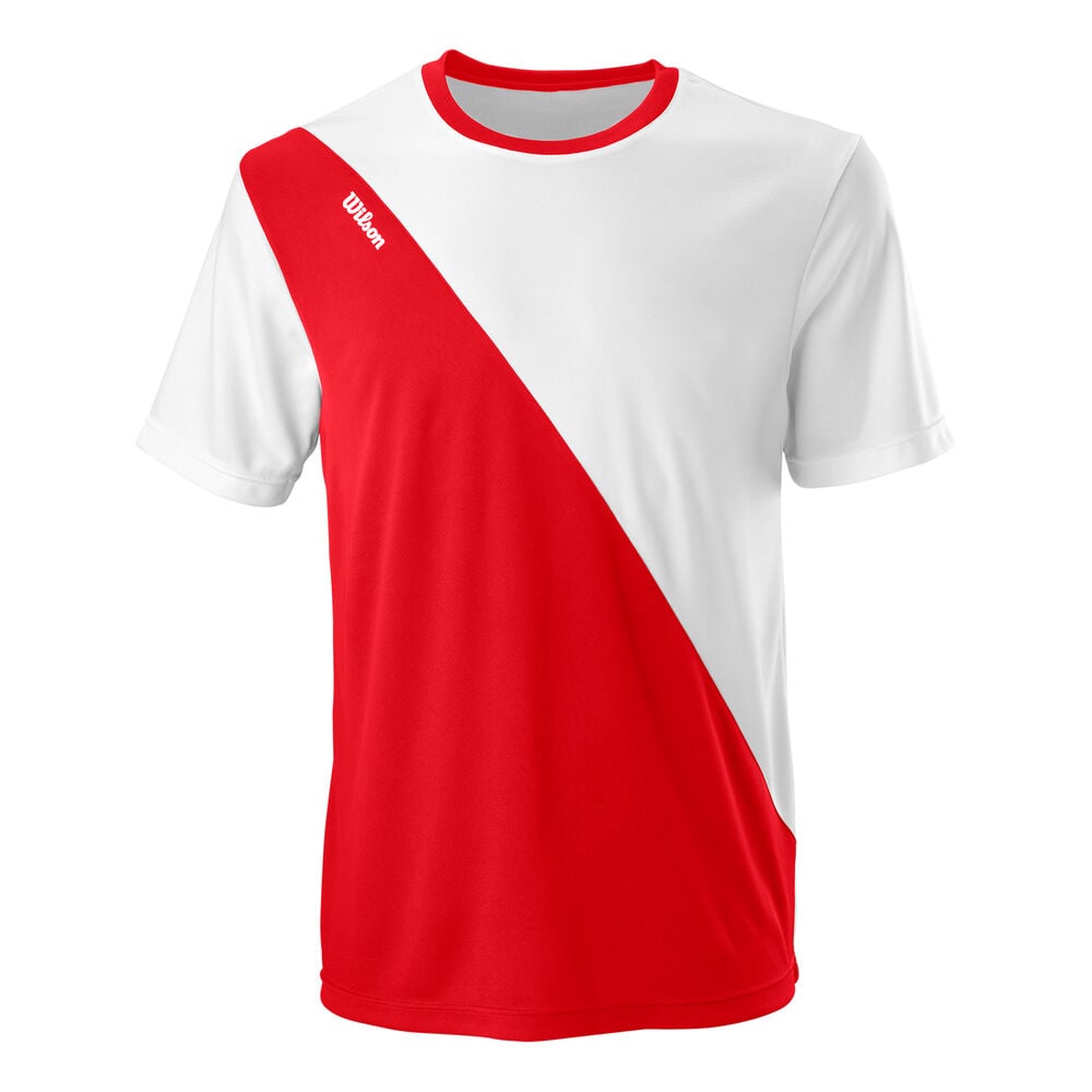 Wilson T-shirt Hommes - Rouge , Blanc