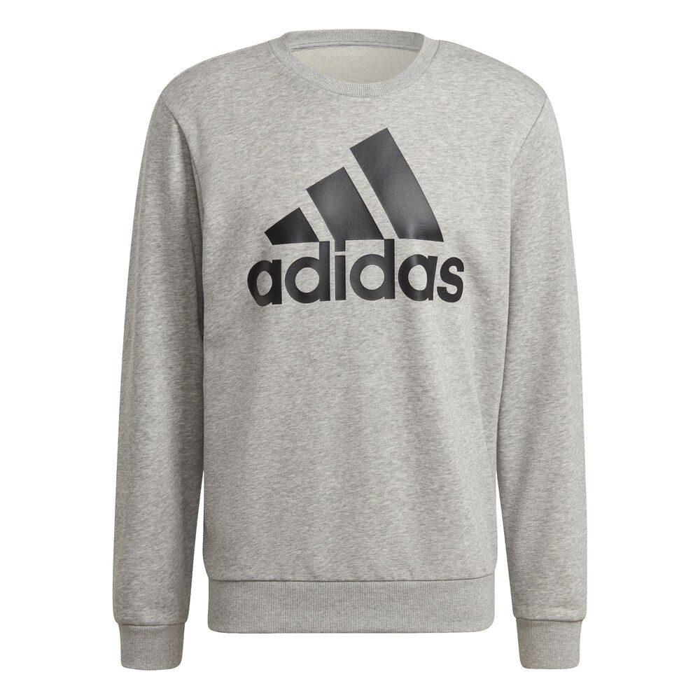 adidas Big Logo French Terry Sweat-shirt Hommes - Gris Clair , Noir