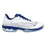 Chaussures de tennis Mizuno Mizuno Wave Exceed Light 2 AC Chaussures toutes surfaces Femmes - blanc, bleu