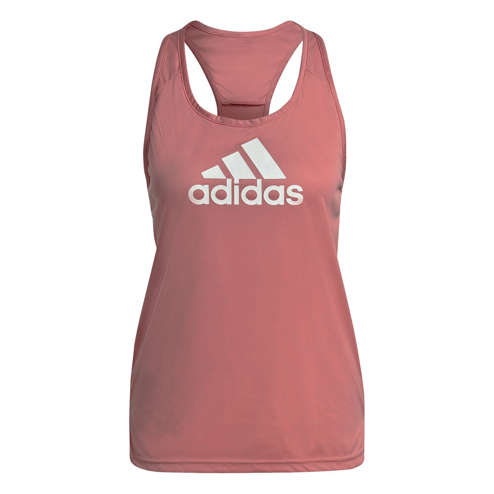 adidas Big Logo Débardeur Tank Top Femmes - Rosé, Blanc