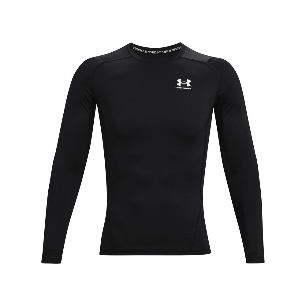 Under Armour Heatgear Comp Haut Manches Longues Hommes - Noir , Blanc