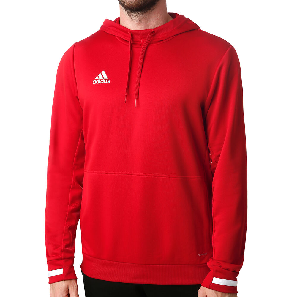 adidas T19 Sweat à Capuche Hommes - Rouge , Blanc