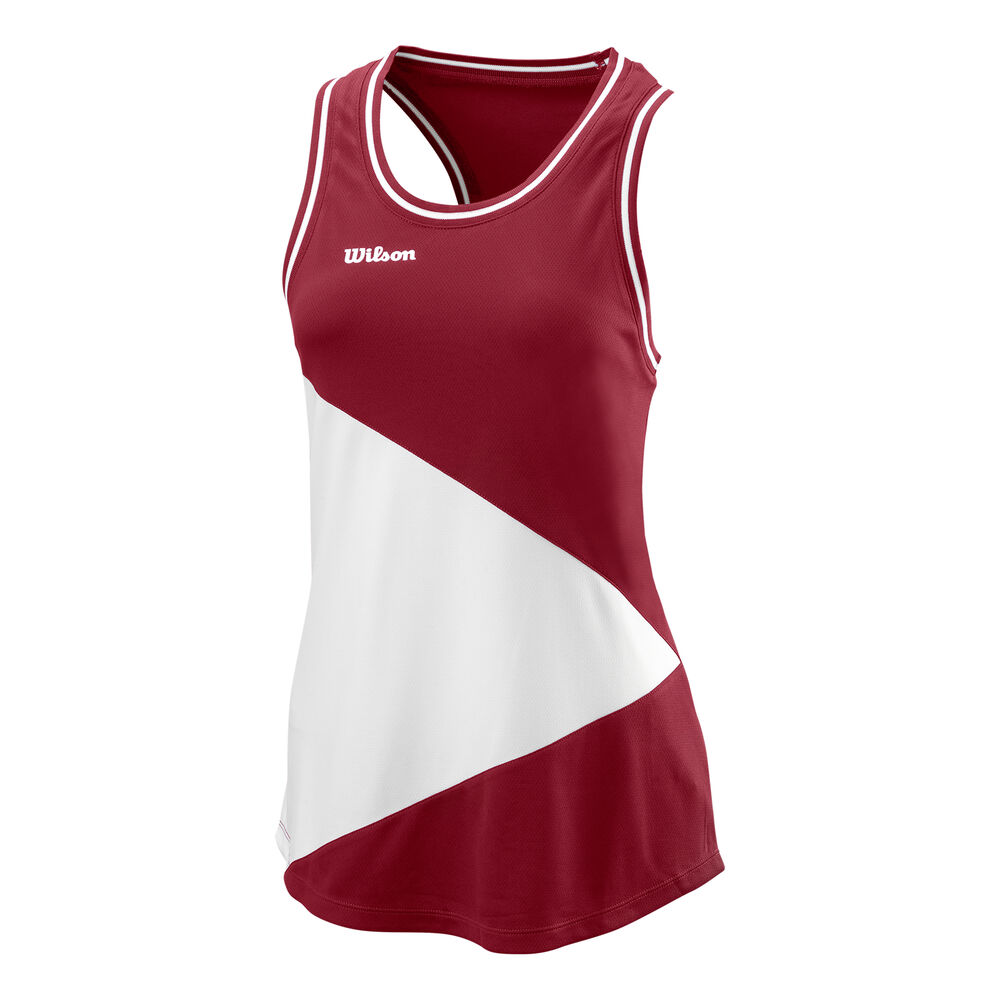 Wilson Team II Débardeur Tank Top Femmes - Rouge Foncé , Blanc