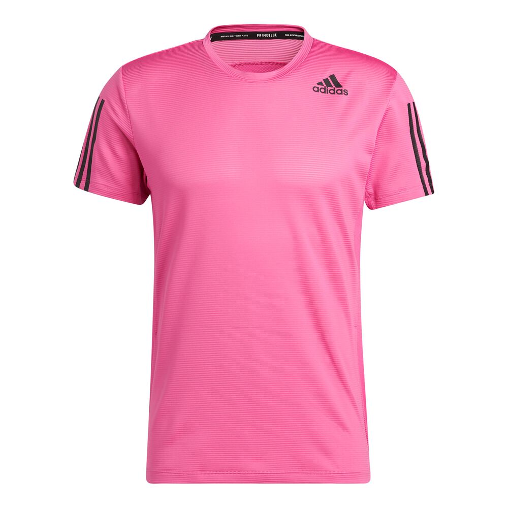 adidas Primeblue Aero 3-Stripes T-shirt Hommes - Pink , Noir