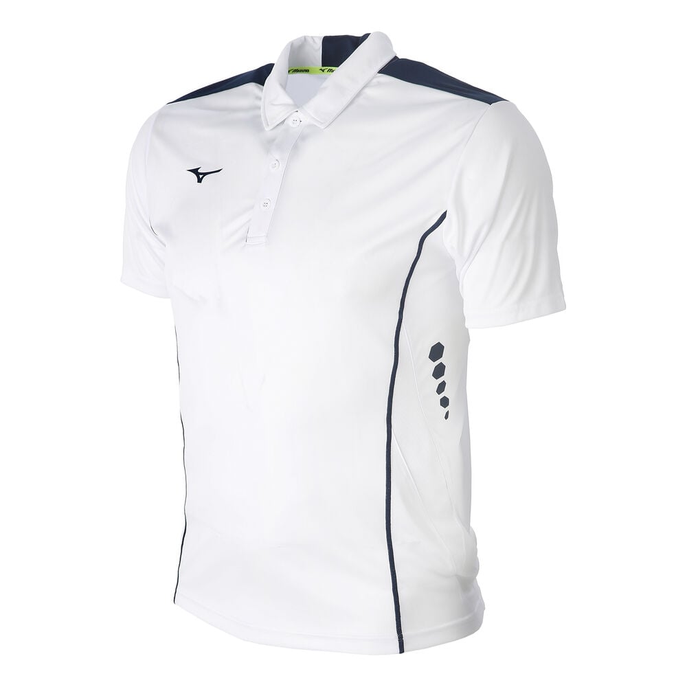 Mizuno Hex Rect Polo Hommes - Blanc