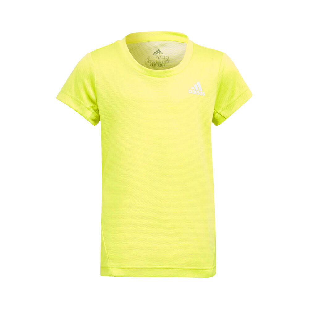 adidas AeroReady 3-Stripes T-shirt Filles - Jaunes Fluo