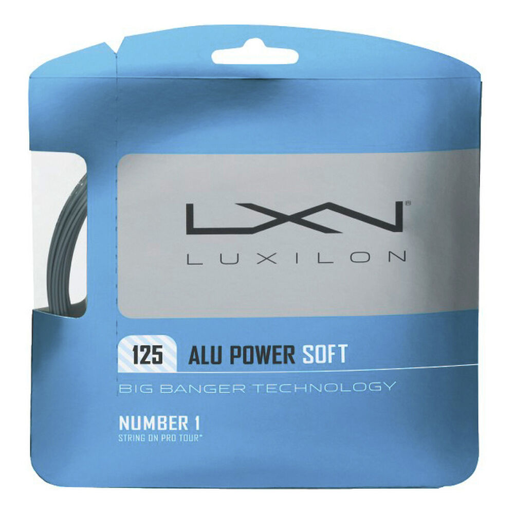 Luxilon Alu Power Soft Cordage En Garniture 12,2m - Argent