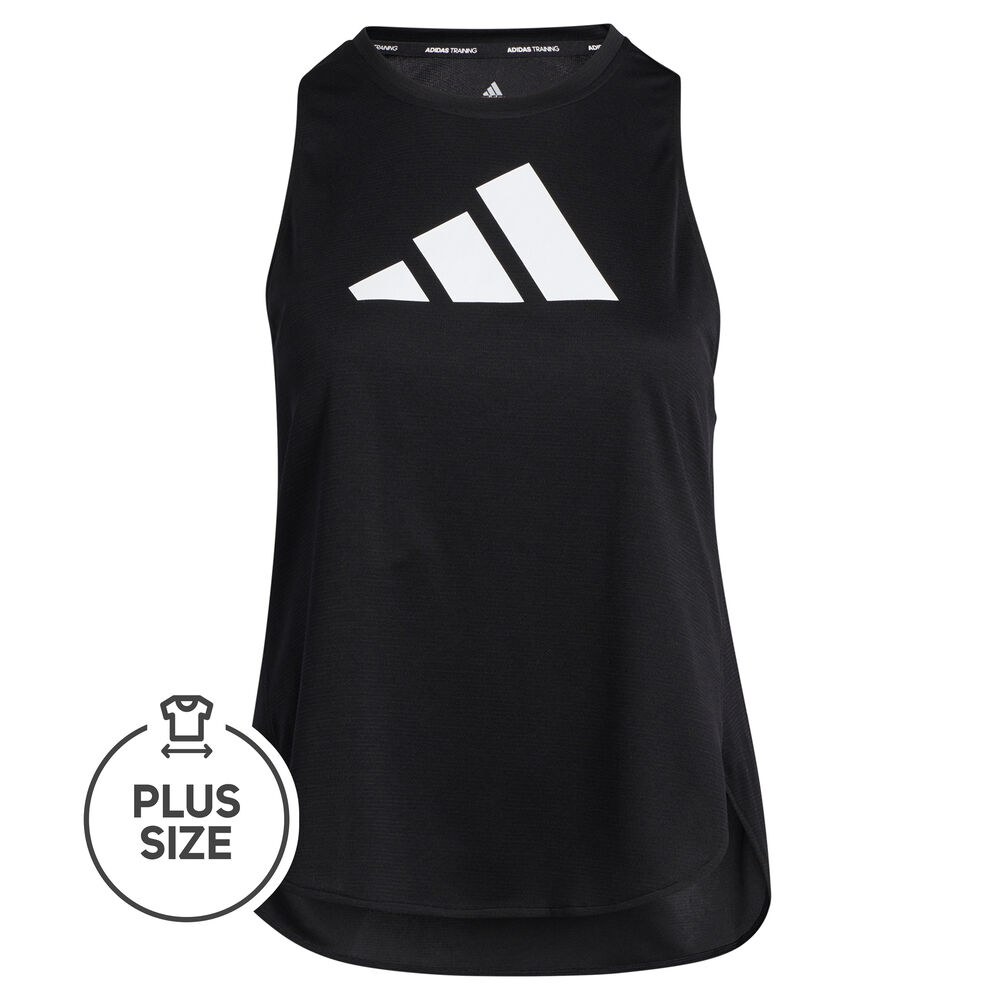 adidas Badge Of Sport Logo Plus Size Débardeur Tank Top Femmes - Noir , Blanc