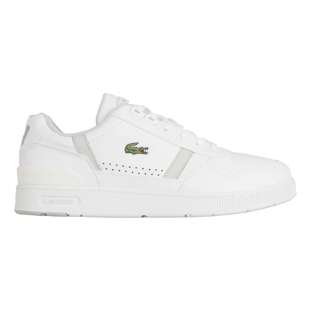 Lacoste T-Clip Loisir Hommes - Blanc , Gris Clair