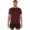 Core Maillot De Course Hommes-Rouge Vin