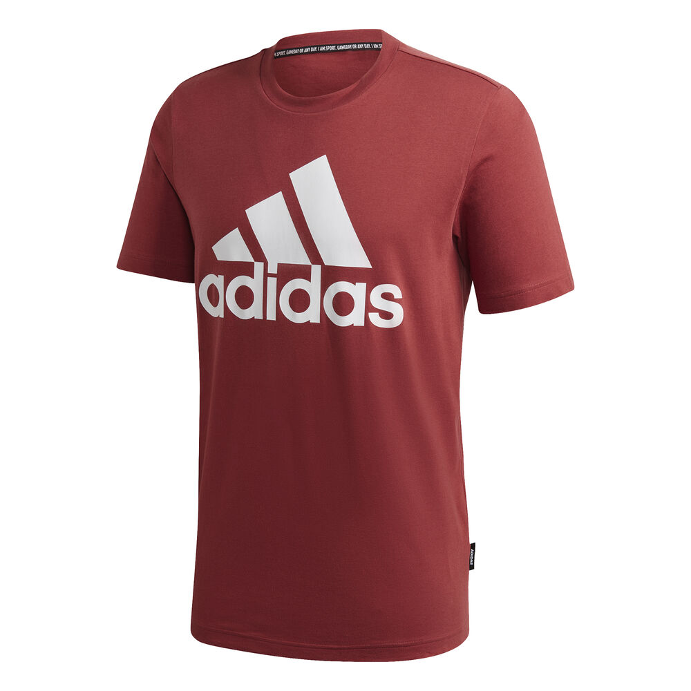adidas Badge Of Sport T-shirt Hommes - Rouge , Blanc