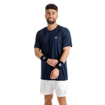 V&ecirc;tements de tennis BIDI BADU BIDI BADU Crew 2.0 T-shirt Hommes-bleu fonc&eacute;