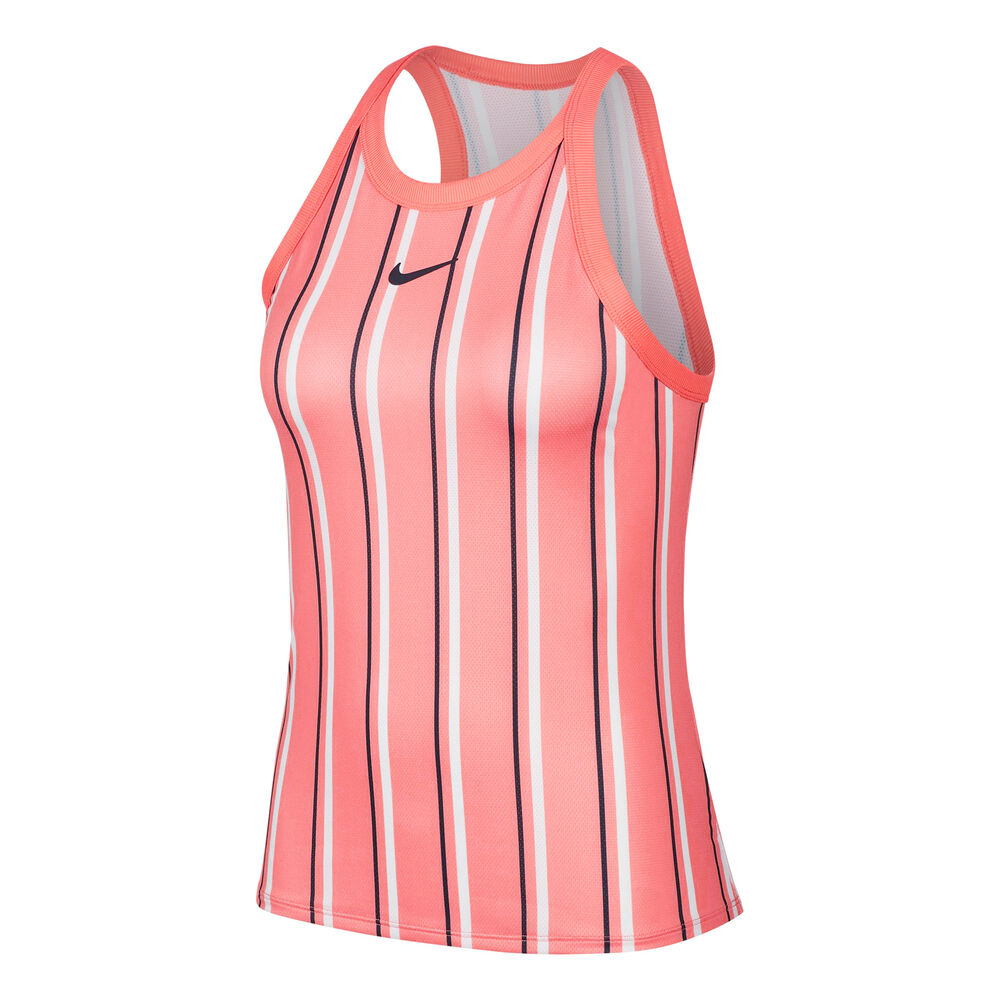 Nike Court Dri-Fit Débardeur Tank Top Femmes - Corail , Blanc