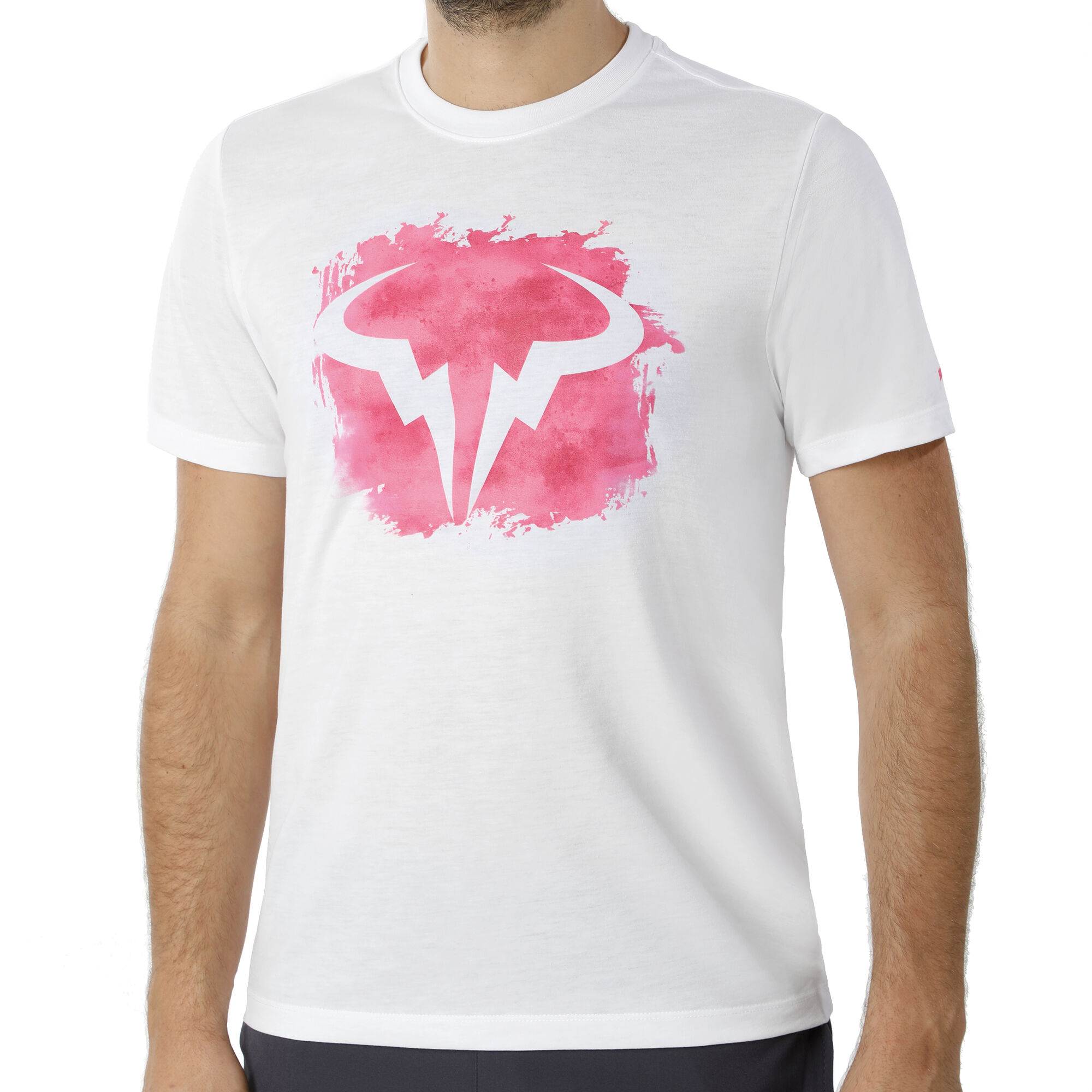 Nike Court T shirt Hommes Blanc Pink acheter en ligne Tennis Point