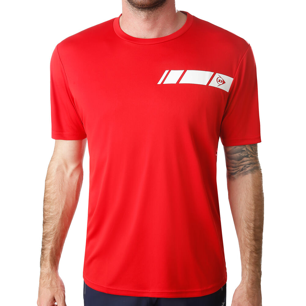 Dunlop Crew T-shirt Hommes - Rouge , Blanc