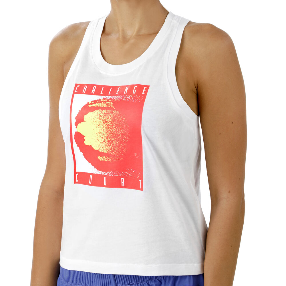 Nike Court Challenge Crop Débardeur Tank Top Femmes - Blanc , Rouge