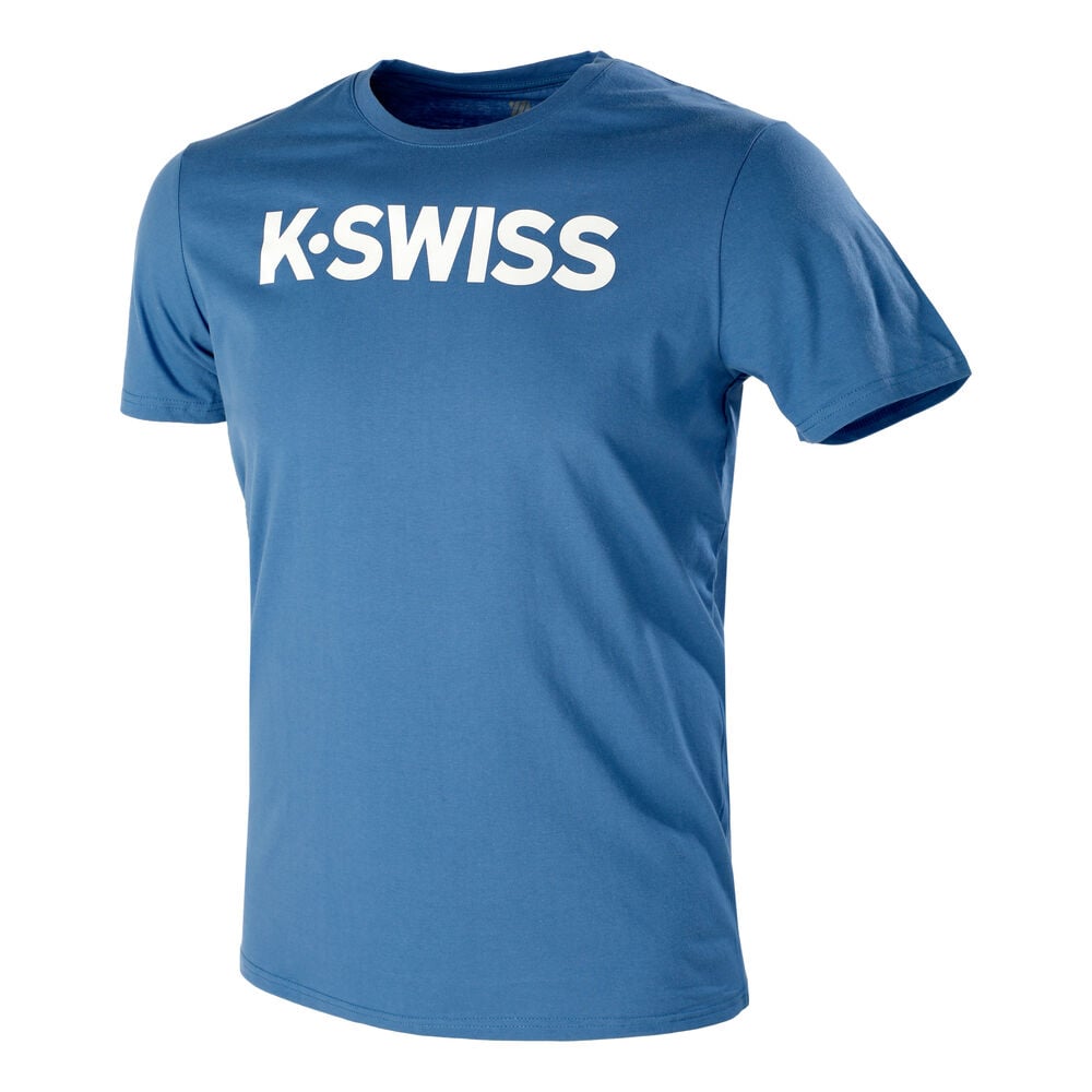 K-Swiss Core Logo T-shirt Hommes - Bleu , Blanc