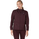 V&ecirc;tements ASICS ASICS Road Veste running Femmes-rouge fonc&eacute;