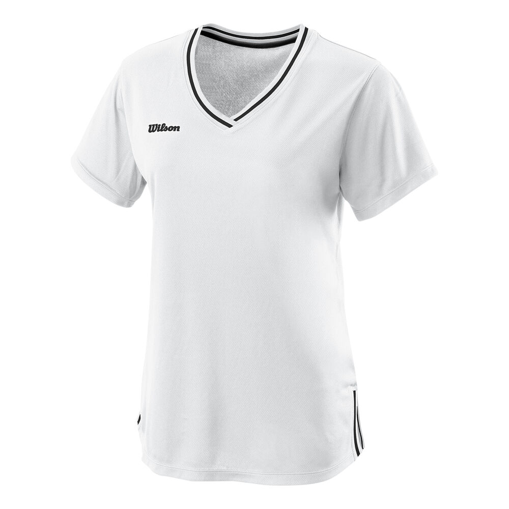 Wilson Team II V-Neck T-shirt Femmes - Blanc