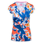 Vêtements BIDI BADU BIDI BADU Bella 2.0 Tech V-Neck T-shirt Femmes-Bleu Foncé,Multicouleur