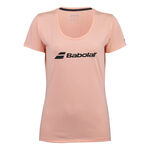 V&ecirc;tements Babolat Babolat Exercise T-shirt Femmes-Abricot