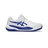 Gel-Resolution X Chaussure Terre Battue Enfants-Blanc,Bleu Foncé