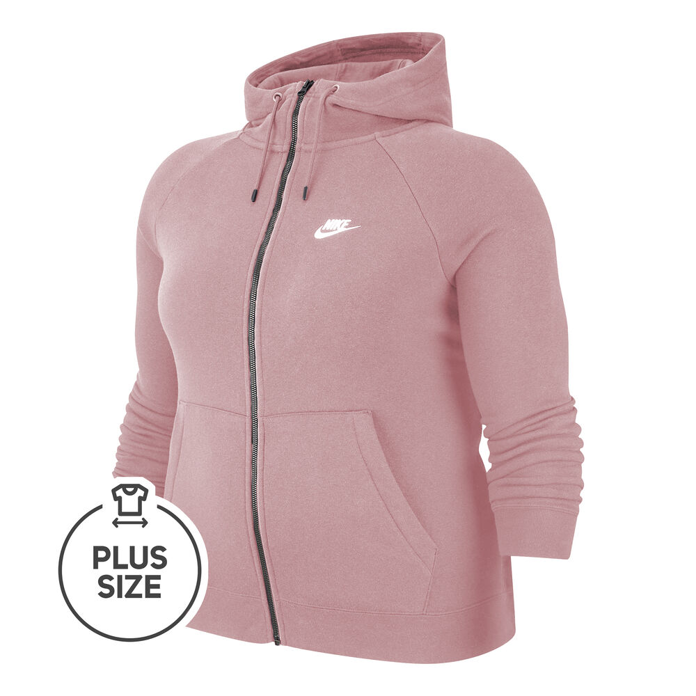 Nike Sportswear Essential Plus Size Gilet En Coton Femmes - Pink , Blanc