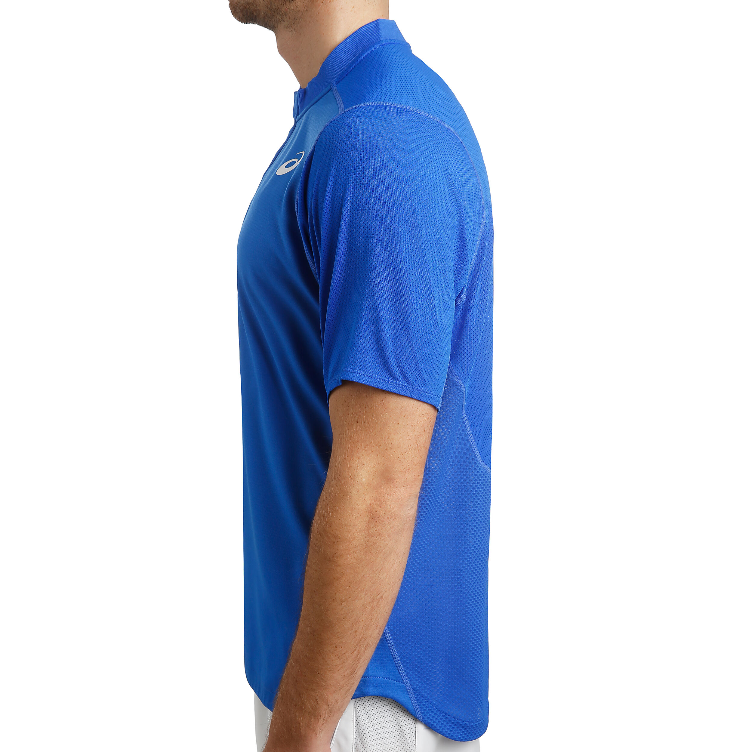 polo asics homme bleu