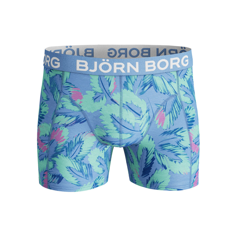 Björn Borg Multileaves Sammy Caleçon Hommes - Bleu Clair , Multicouleur