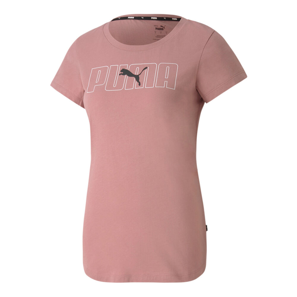 Puma Rebel Graphic T-shirt Femmes - Rosé, Blanc