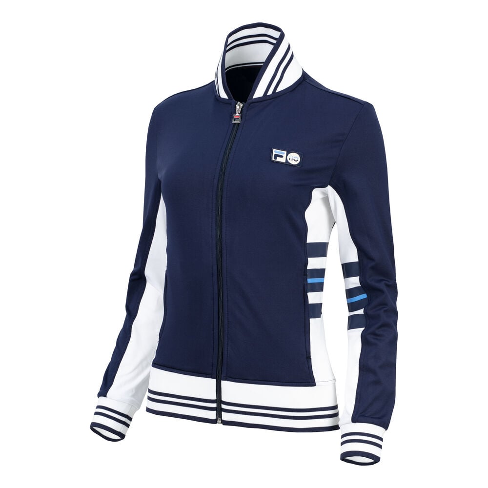 Fila Georgia Veste De Survêtement Femmes - Bleu Foncé , Blanc