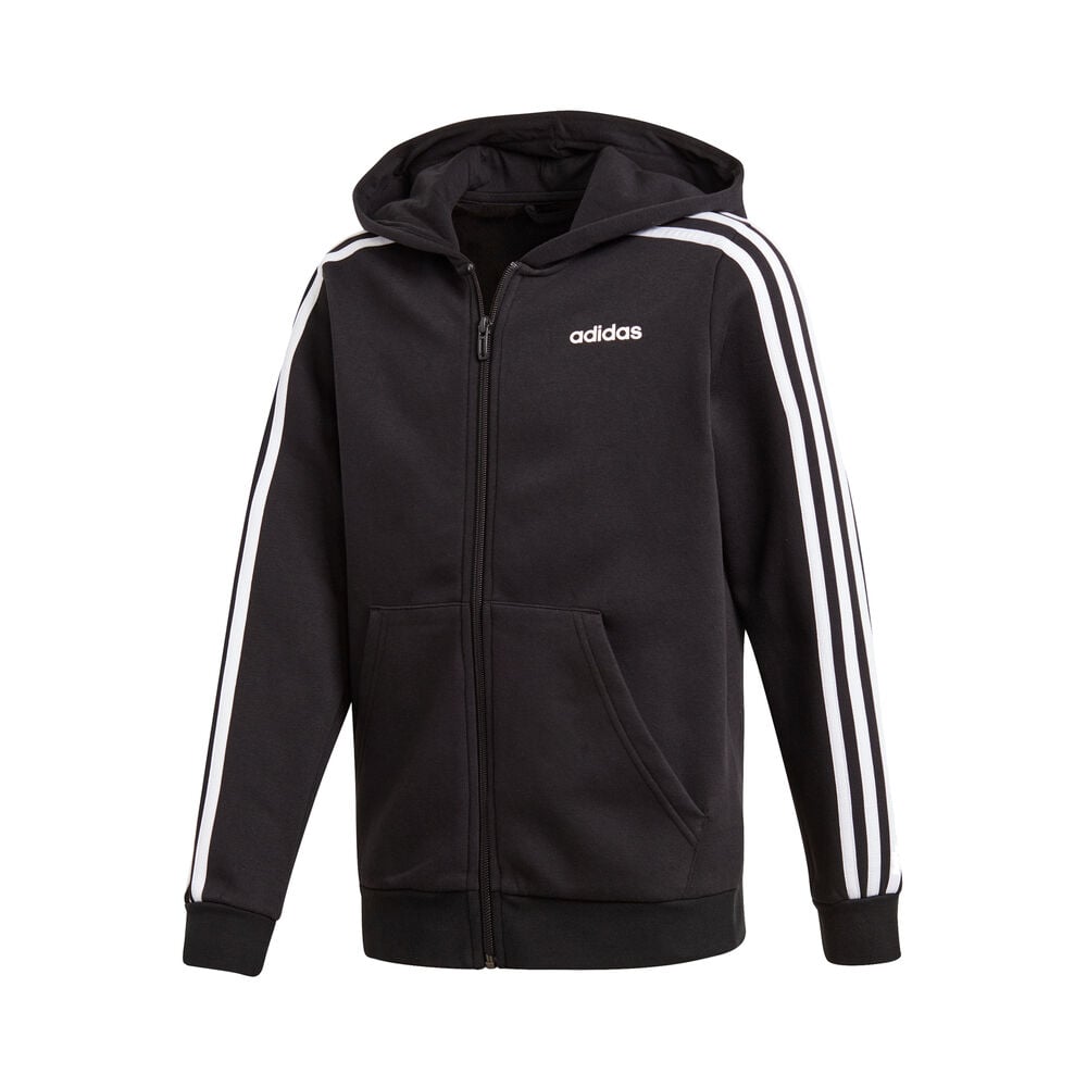 adidas Essentials 3-Stripes Gilet En Coton Garçons - Noir , Blanc