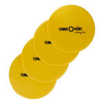 Accessoires pour entraîneurs Tennis-Point Tennis-Point 4er Pack Cercles De Marquage-Jaune,Noir