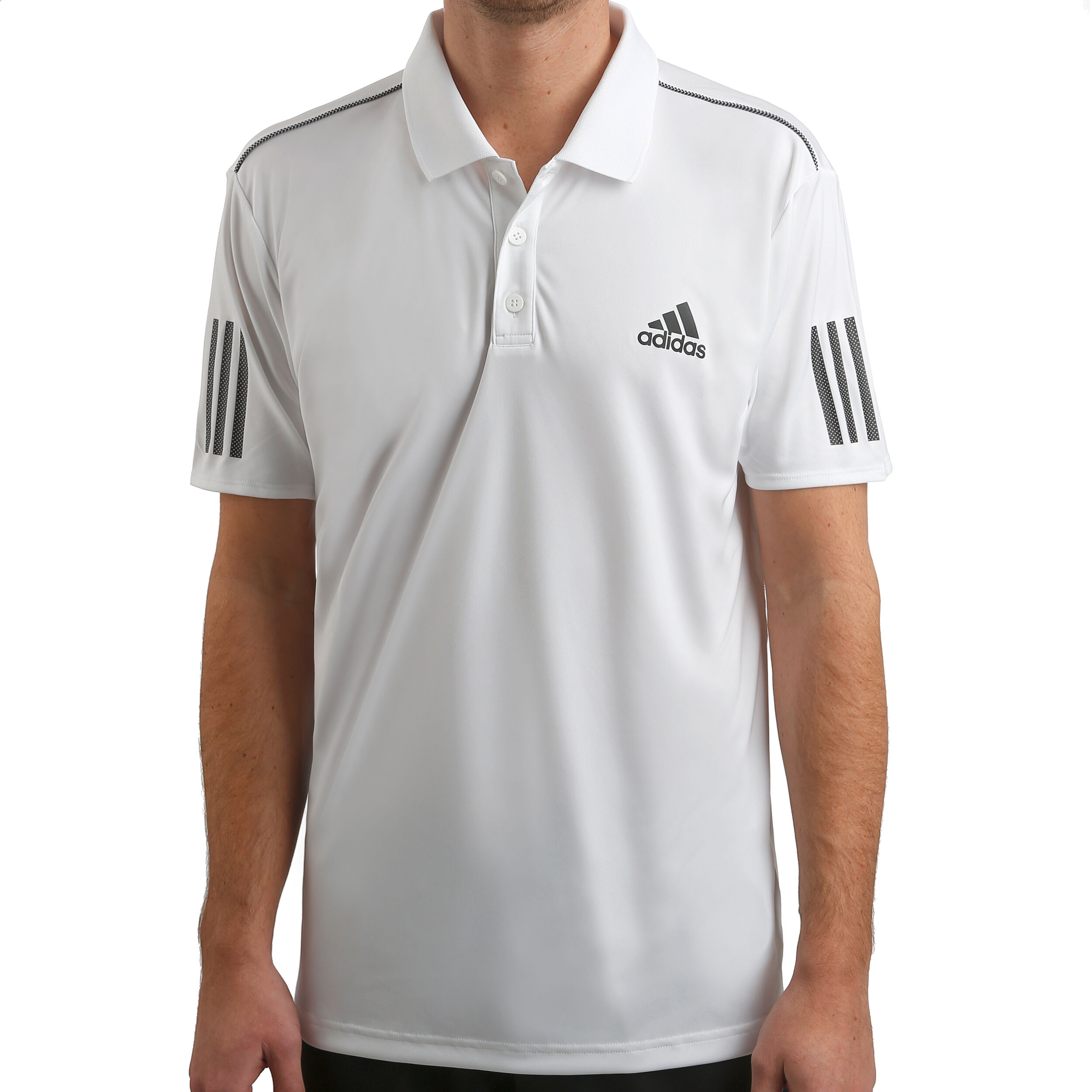 Adidas 3 stripes polo hot sale