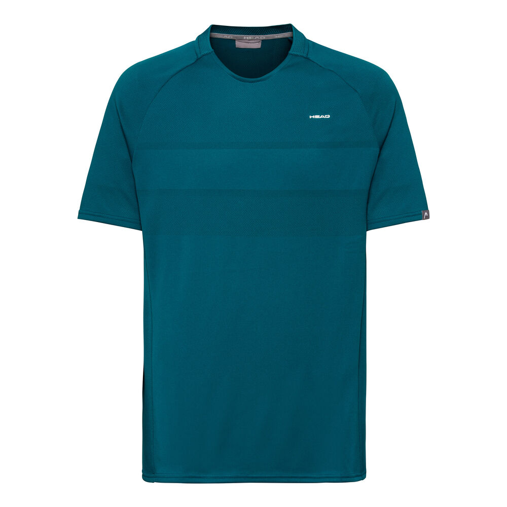 HEAD Performance T-shirt Hommes - Bleu Petrol, Blanc