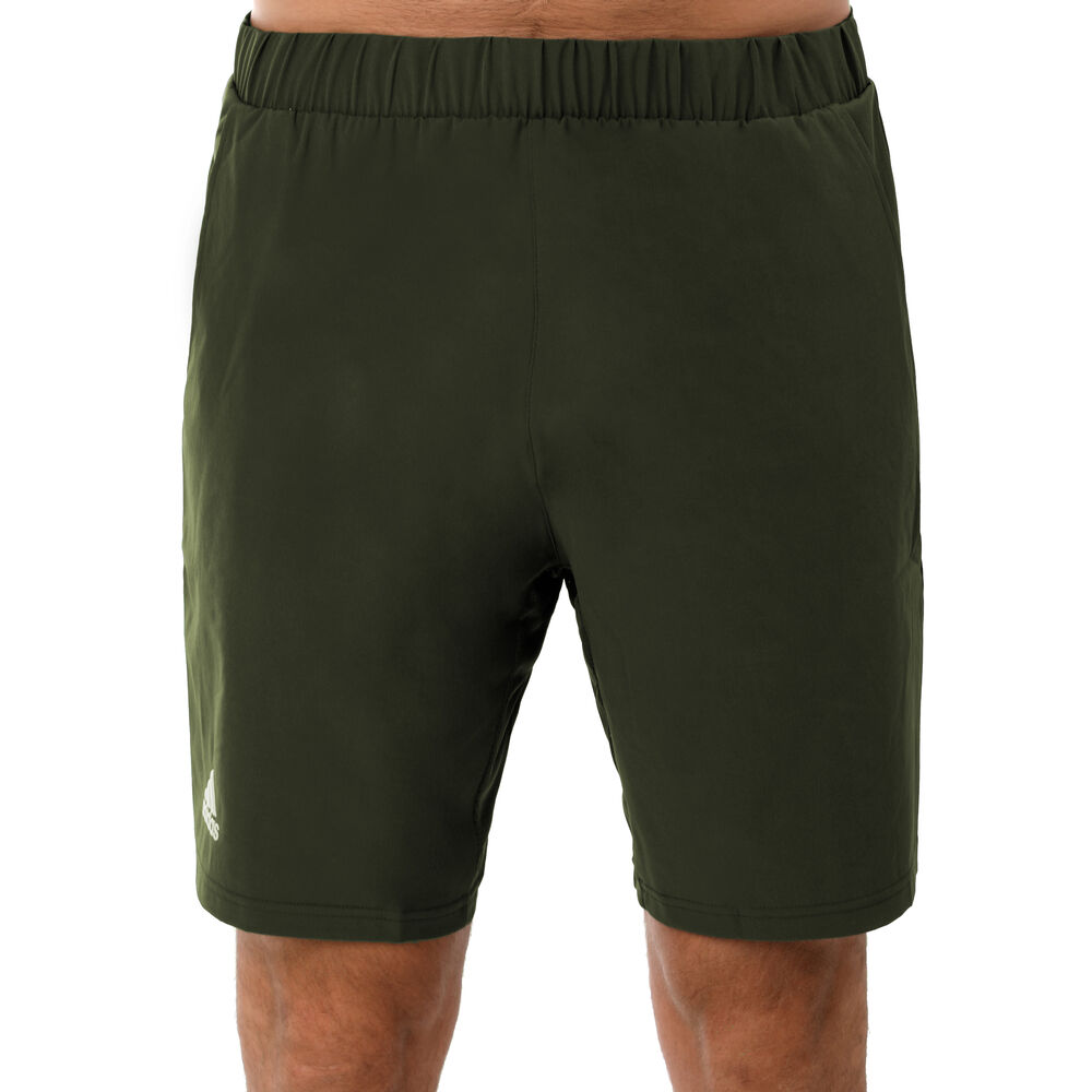 adidas 2in1 Heat Ready 9in Shorts Hommes - Vert Olive , Gris Foncé