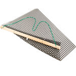 Équipement court de tennis Tegra Tegra Tapis De Balayage Avec Baguette En Bois Amovible, Léger-Multicouleur