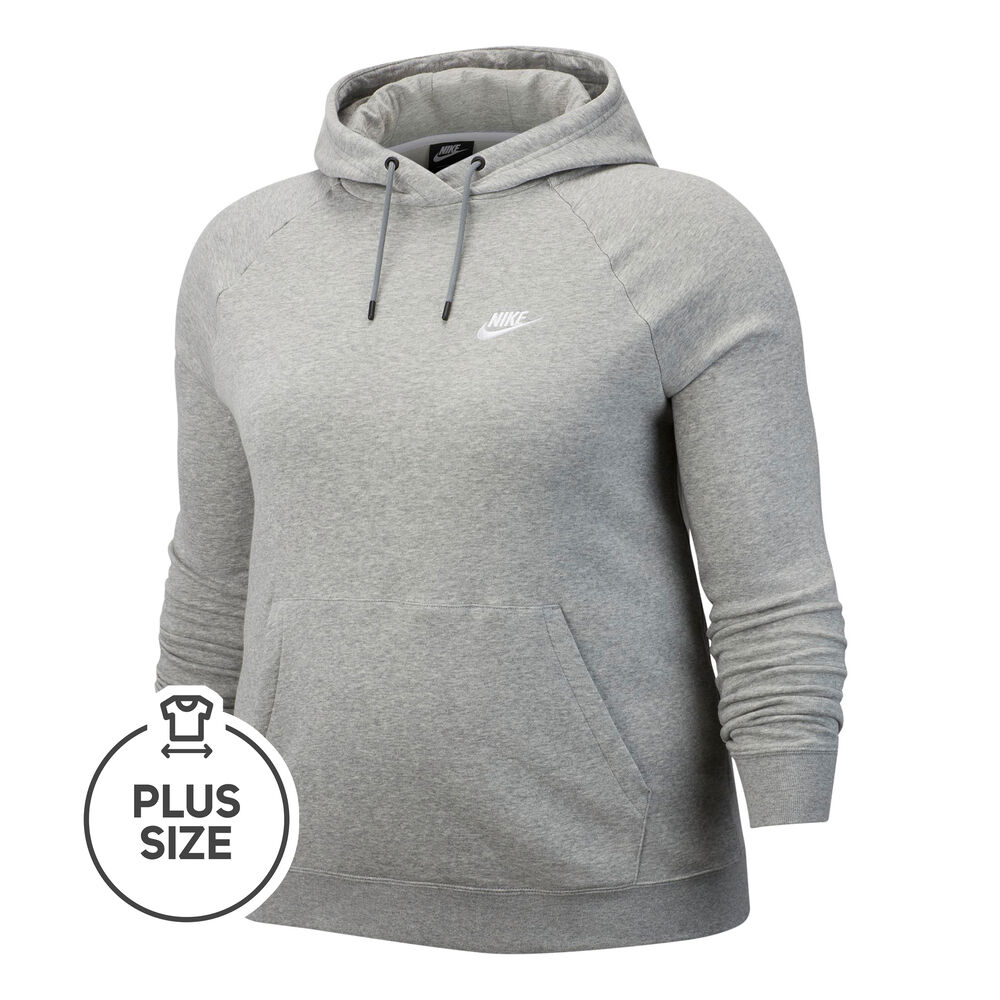 Nike Sportswear Essential Plus Size Sweat à Capuche Femmes - Gris Clair , Blanc