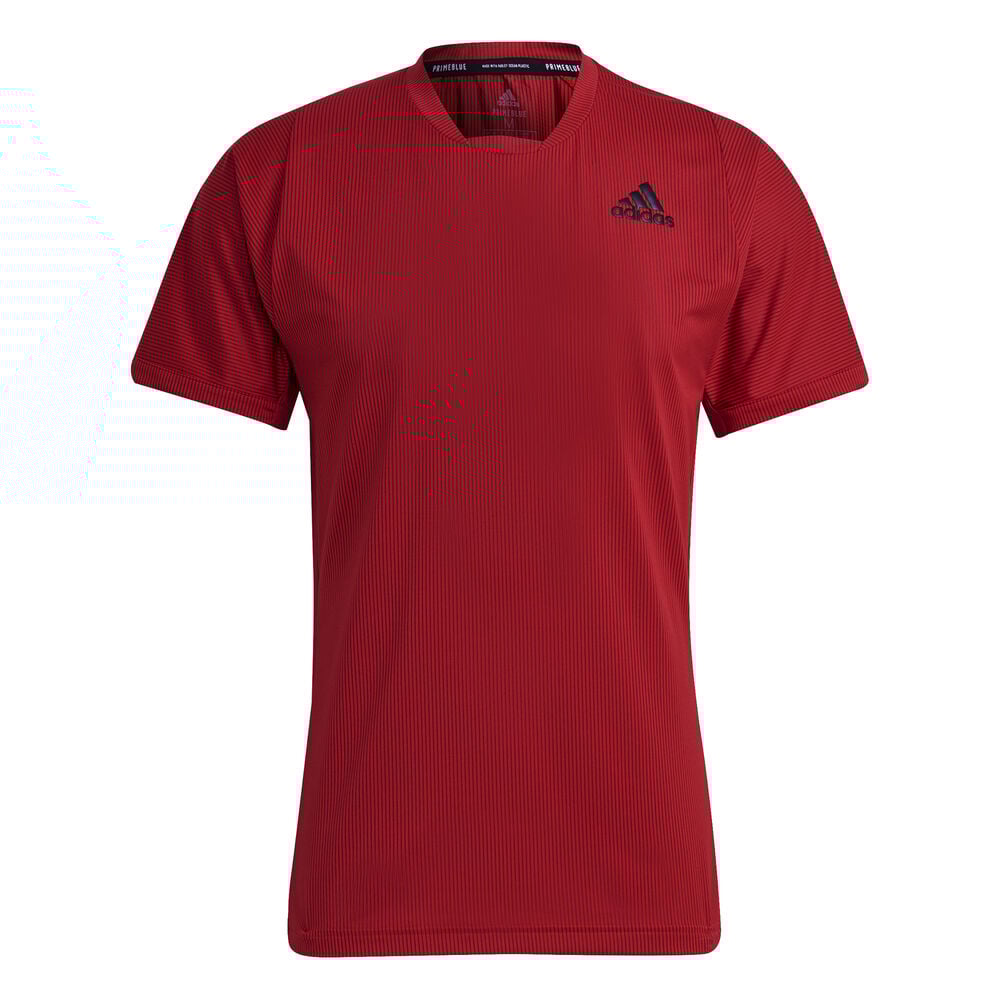 adidas Primeblue Freelift T-shirt Hommes - Rouge Foncé