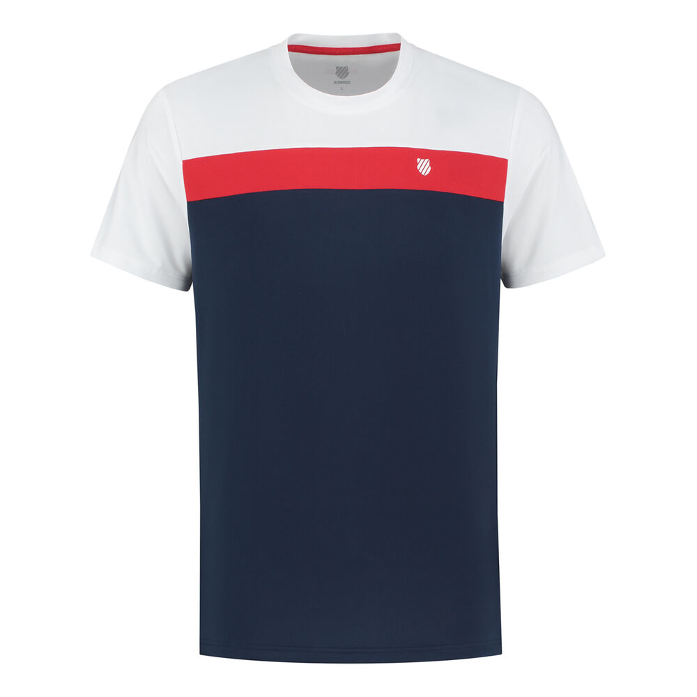 K-Swiss Heritage Classic T-shirt Hommes - Bleu Foncé , Blanc