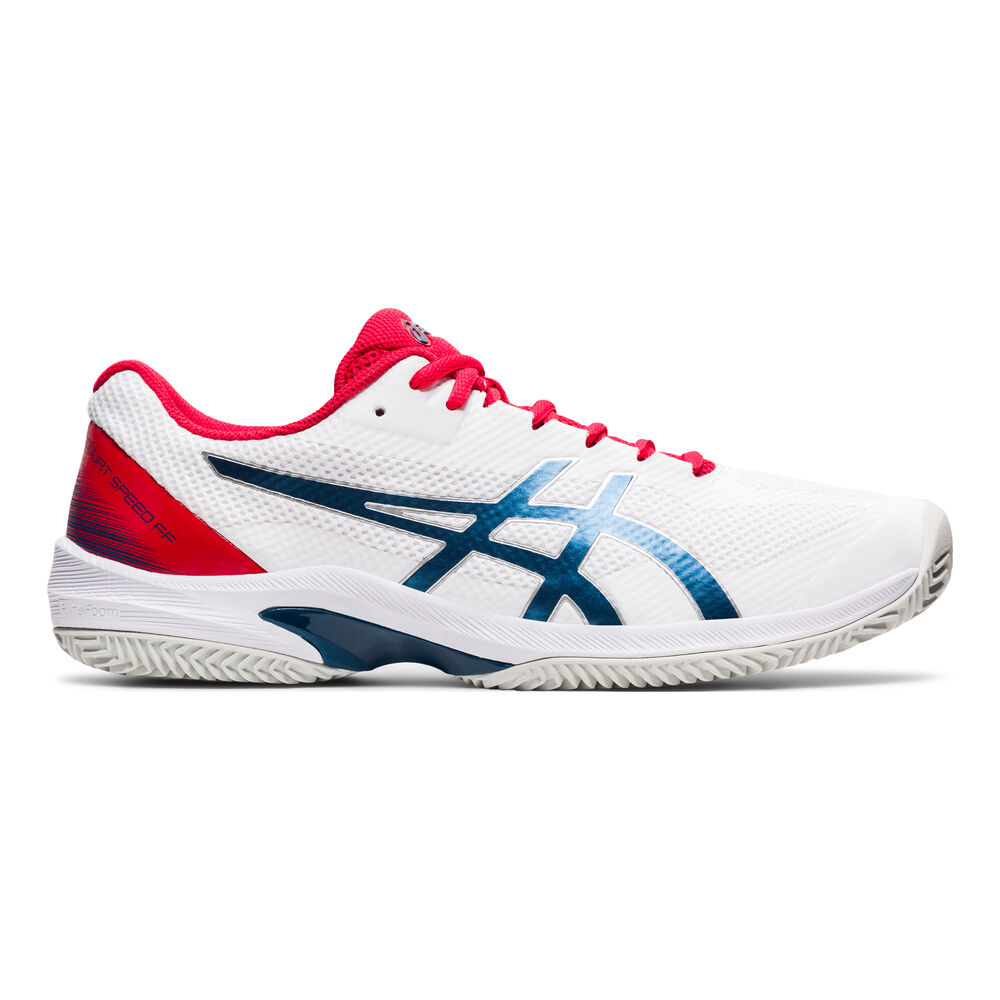 Asics Court Speed FF Clay Chaussure Terre Battue Hommes - Blanc , Bleu
