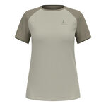 V&ecirc;tements Odlo Odlo X-Alp Trail Maillot de course Femmes-gris, vert olive